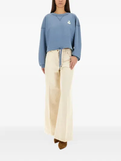Isabel Marant Étoile Isabel Marant Etoile Margo Sweatshirt With Logo In Blue