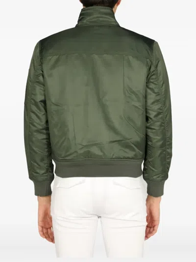 Department Five Zip-up Patch Jacket In Green