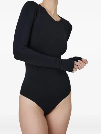 Swedish Stockings Long-sleeve Cotton Body In Black