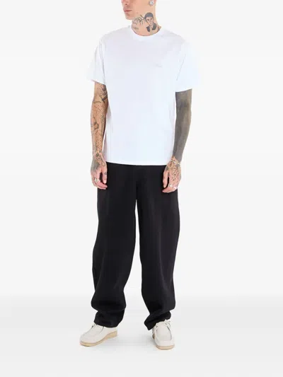 Dime Cursive-logo T-shirt In White