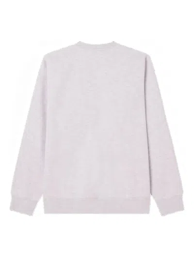 Obey Graphic-print Crew-neck Sweatshirt In Gray