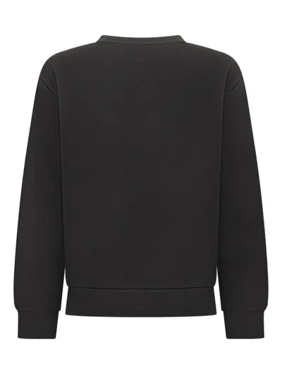 Balmain Button-detail Sweatshirt In Black