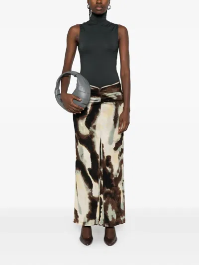 Nanushka Turtleneck Sleeveless Bodysuit In Black