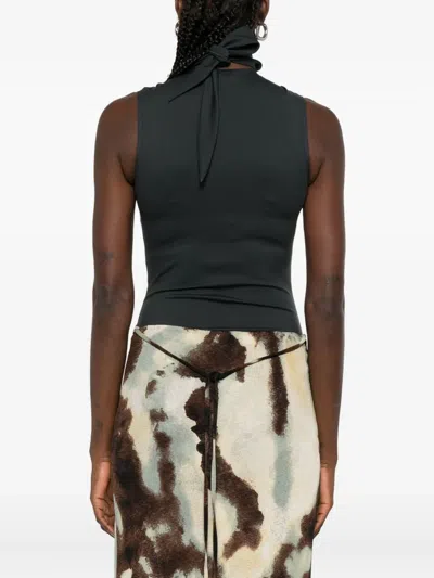 Nanushka Turtleneck Sleeveless Bodysuit In Black