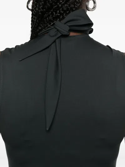 Nanushka Turtleneck Sleeveless Bodysuit In Black