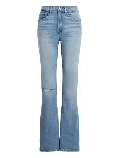 Polo Ralph Lauren Ripped-detail Jeans In Blue