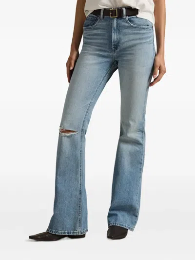 Polo Ralph Lauren Ripped-detail Jeans In Blue