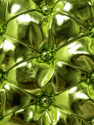 Benedetta Bruzziches Carmen Metallic-effect Shoulder Bag In Green