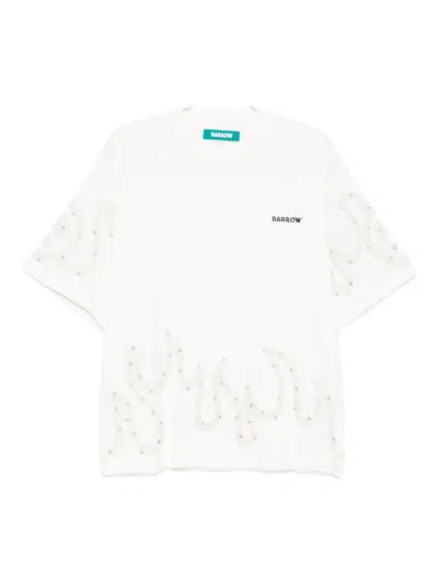 Barrow Embellished T-shirt In White