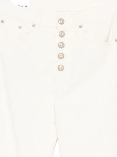 Dondup Buttoned Trousers In Neutral