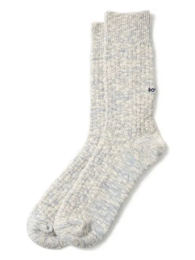 Rototo Ribbed Socks In Neutral
