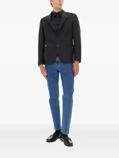 Zegna Shirt Jacket In Gray