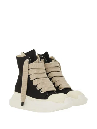 Rick Owens Drkshdw High-top Sneakers With Chunky Sole And Laces In Black