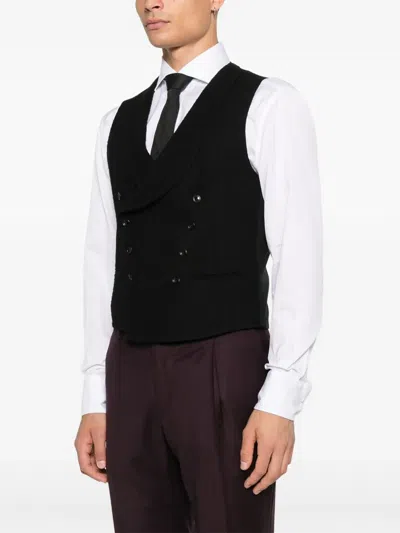 Tagliatore Ben Waistcoat In Black