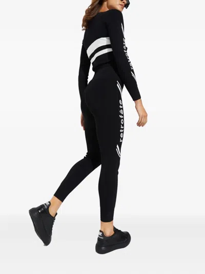 Retroféte Sloanne Logo Leggings In Black