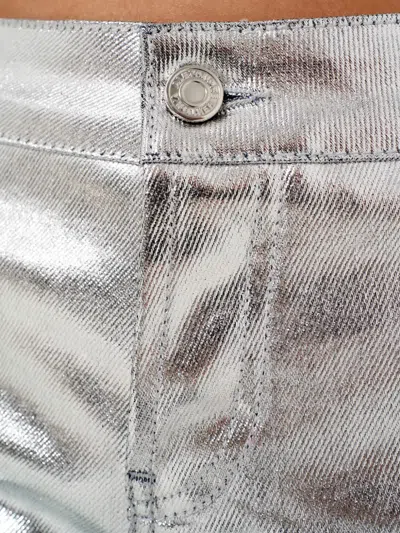 Alexandre Vauthier Metallic Jeans In Silver