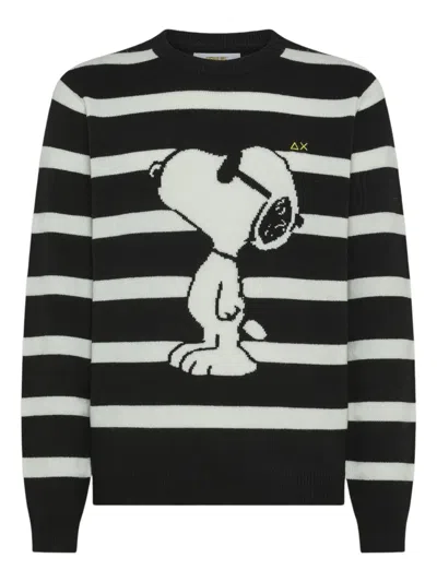 Sun 68 X Peanuts Sweater In Black