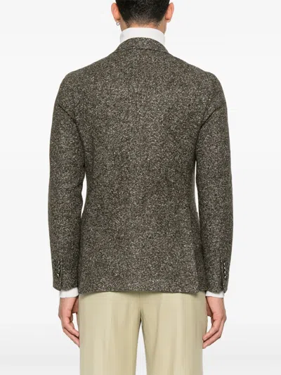 Tagliatore Single-breasted Blazer In Green