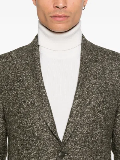 Tagliatore Single-breasted Blazer In Green