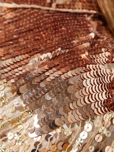 One Teaspoon Sequin-embellished Button Shirt In Brown