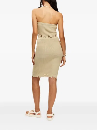 Ser.o.ya Grace Distressed Dress In Neutral