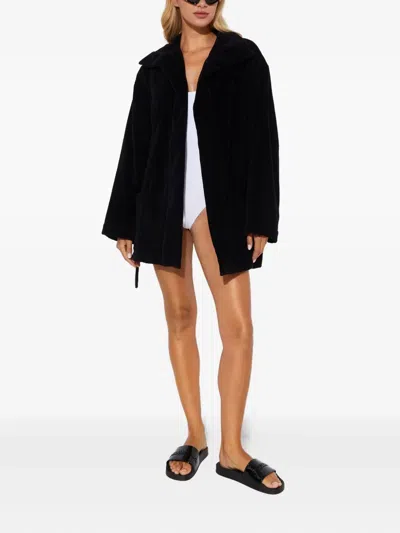 Dsquared2 Logo Belted Cover-up In Brown