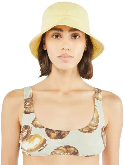 Nanushka Caran Bucket Hat In Yellow