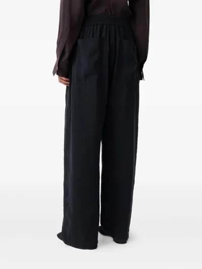 Studio Nicholson Drawstring Elasticated Trousers In Brown