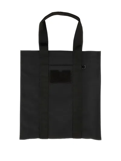 Moschino Rectangular Tote Bag Top Handles In Black