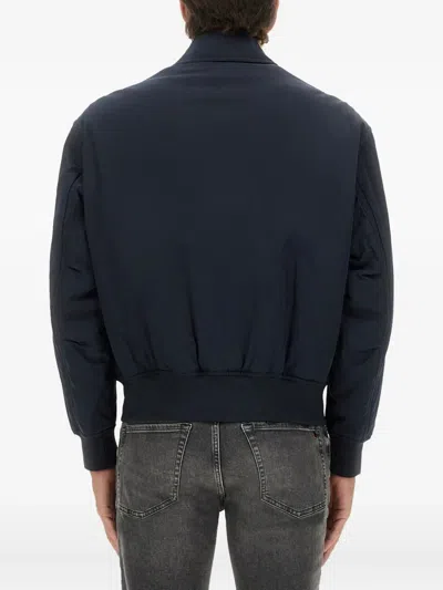 Hugo Boss Boss Men Bomber Jacket With Removable Lining In Blue