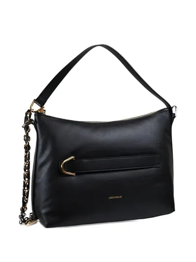 Coccinelle Chain-strap Shoulder Bag In Black
