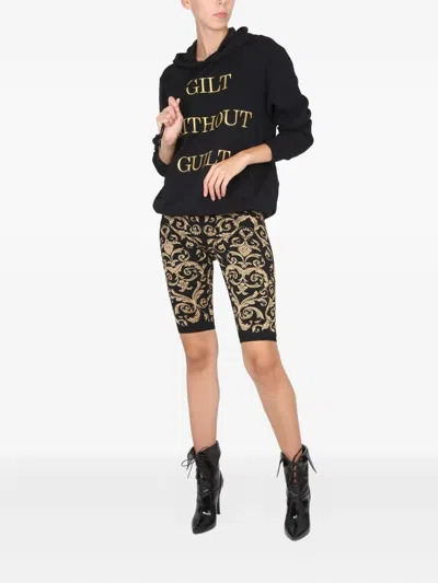Moschino Couture Gilt Without Guilt Sweatshirt In Black