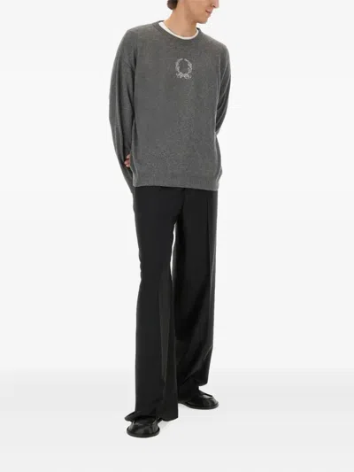 Moschino Wool And Cashmere Pullover In Gray