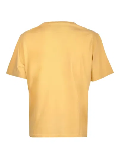 Dsquared2 Maple-leaf Graphic T-shirt In Yellow