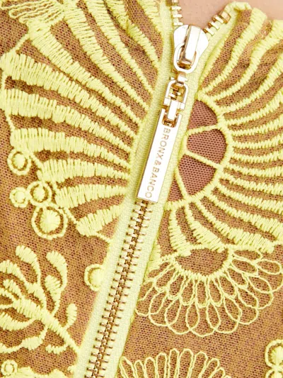 Bronx And Banco Bridget's Ruffled Midi Dress In Yellow