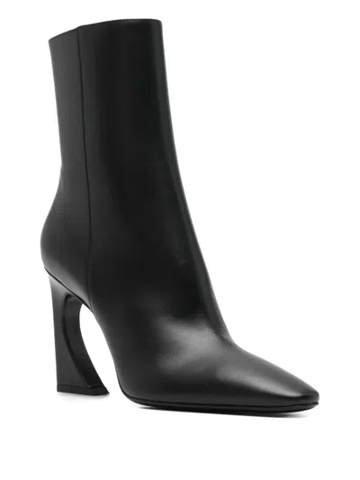 Fendi Point-toe Ankle Boot In Black