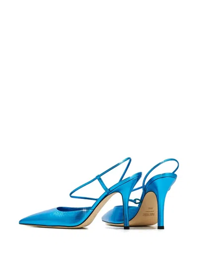 Paris Texas 95mm Anita Pointed Leather Pumps In Blue
