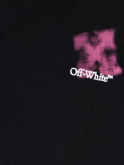 Off-white Arrow Spray T-shirt In Black