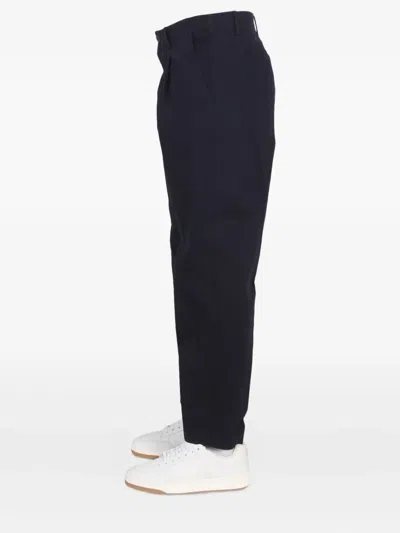 Ps By Paul Smith Ps Paul Smith Twill Pants In Blue