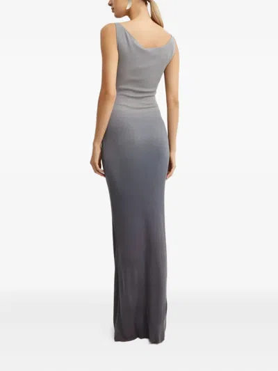 Aya Muse Hali Gradient-effect Dress In Gray