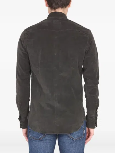 Pt Torino Western Shirt Featuring Chest Pockets In Brown