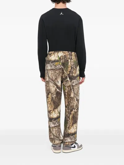 Jordan Drawstring Track Pants In Brown