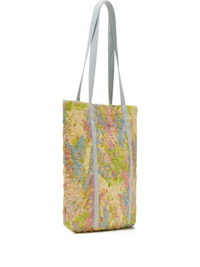 Loveshackfancy Henderson Floral-print Shoulder Bag In Green