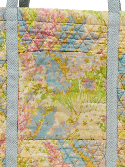 Loveshackfancy Henderson Floral-print Shoulder Bag In Green