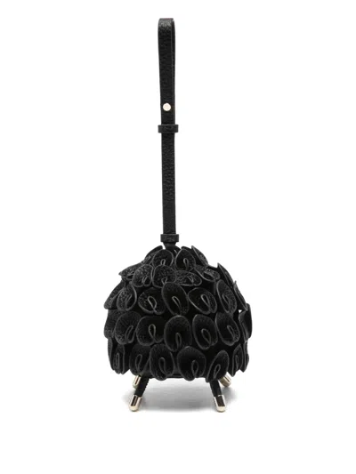 Kate Spade Looped Sheep Keyring In Black