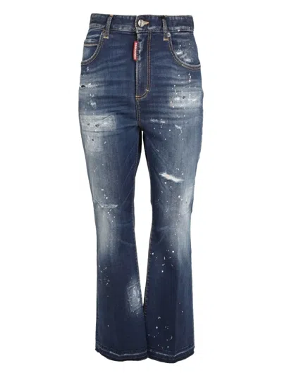 Dsquared2 Dsquared Women Jeans Wide Leg In Blue