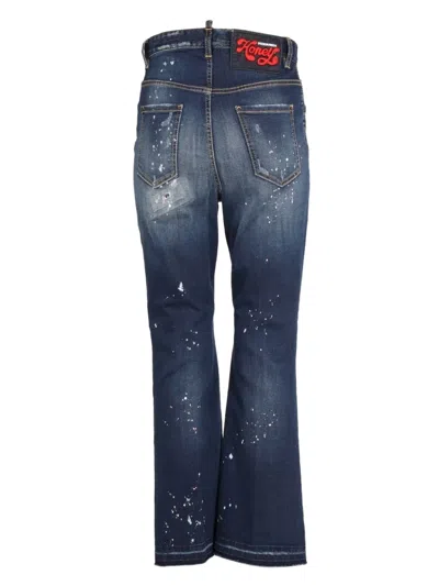 Dsquared2 Dsquared Women Jeans Wide Leg In Blue