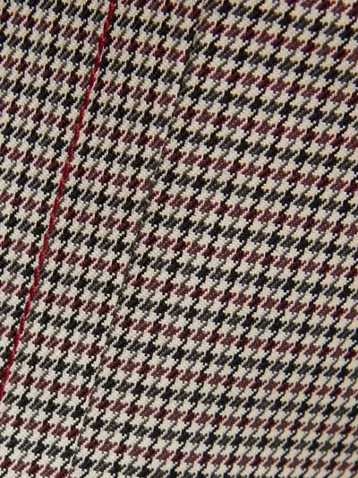 Marni Houndstooth-pattern Flared Mini Dress In Gray