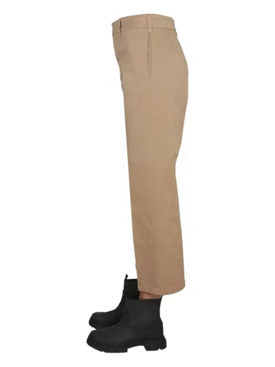 Department Five Cotton Pants In Neutral