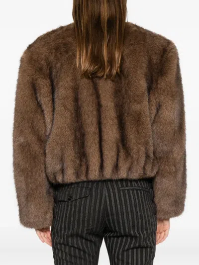 Stand Studio Zip-up Jacket In Brown